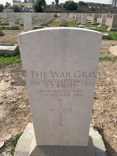 BAGHDAD (NORTH GATE) WAR CEMETERY - D'MONT, S J